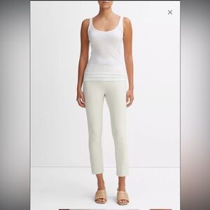 Vince Women’s Stitch Front Front Seam Ponte Legging Gesso Stretch Minimalist